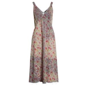 NWT R13 Bleaches Grunge Cotton Midi Slipdress.